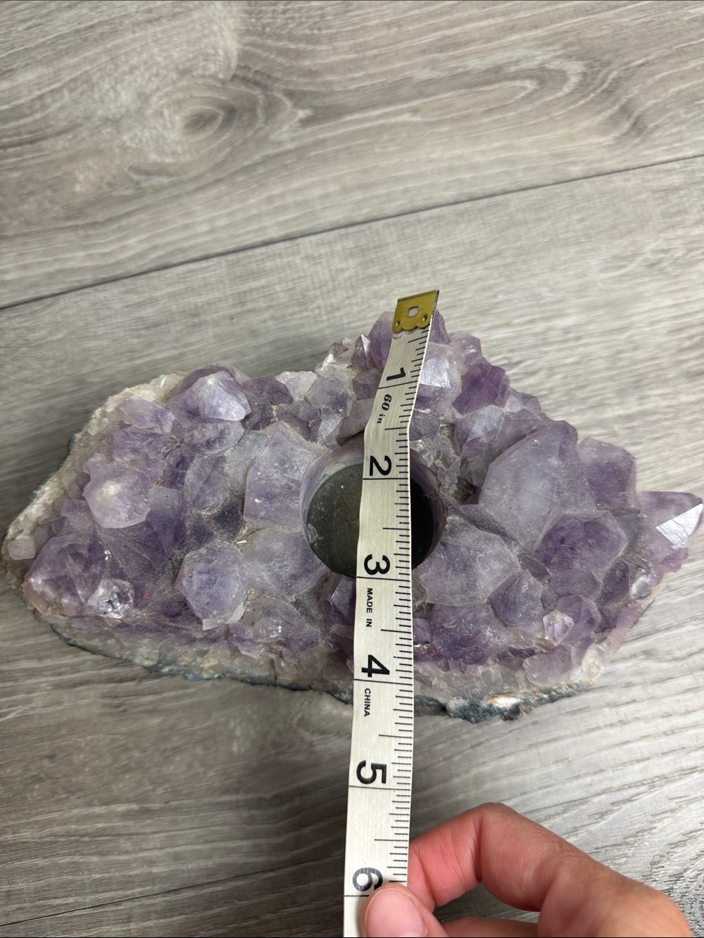 Amethyst Tea Light Candle Holder - Picture 6 of 7